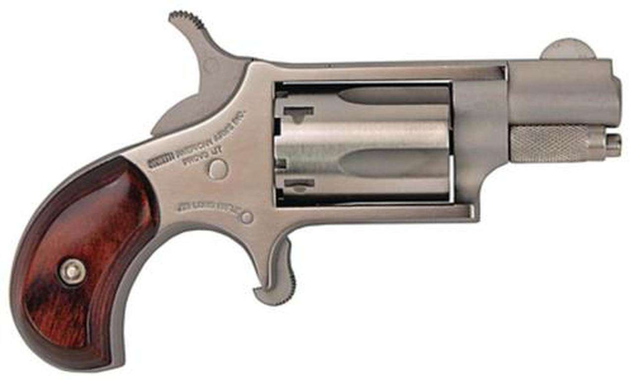Naa 22Lr Mini-Revolver 22Lr 1.12&Quot; 5Rd Rosewood Grip Stainless 744253000034 54499.1575504305 1