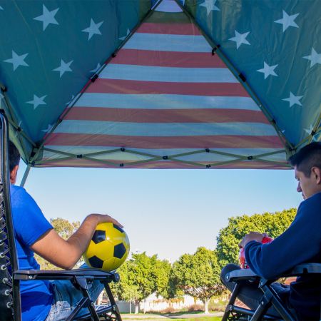 World Famous Sports Stars &Amp; Stripes Canopy 10’X10′ 5 World Famous Sports Stars &Amp; Stripes Canopy 10’X10′ - Image 3