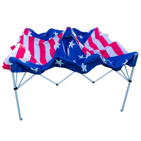 World Famous Sports Stars &Amp; Stripes Canopy 10’X10′ 6 World Famous Sports Stars &Amp; Stripes Canopy 10’X10′ - Image 4